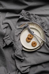 Walra Servet Set Lovely Linnen Ruffles 4-delig - Beige