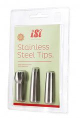 iSi Spuitmondjes rvs blister - 3 stuks