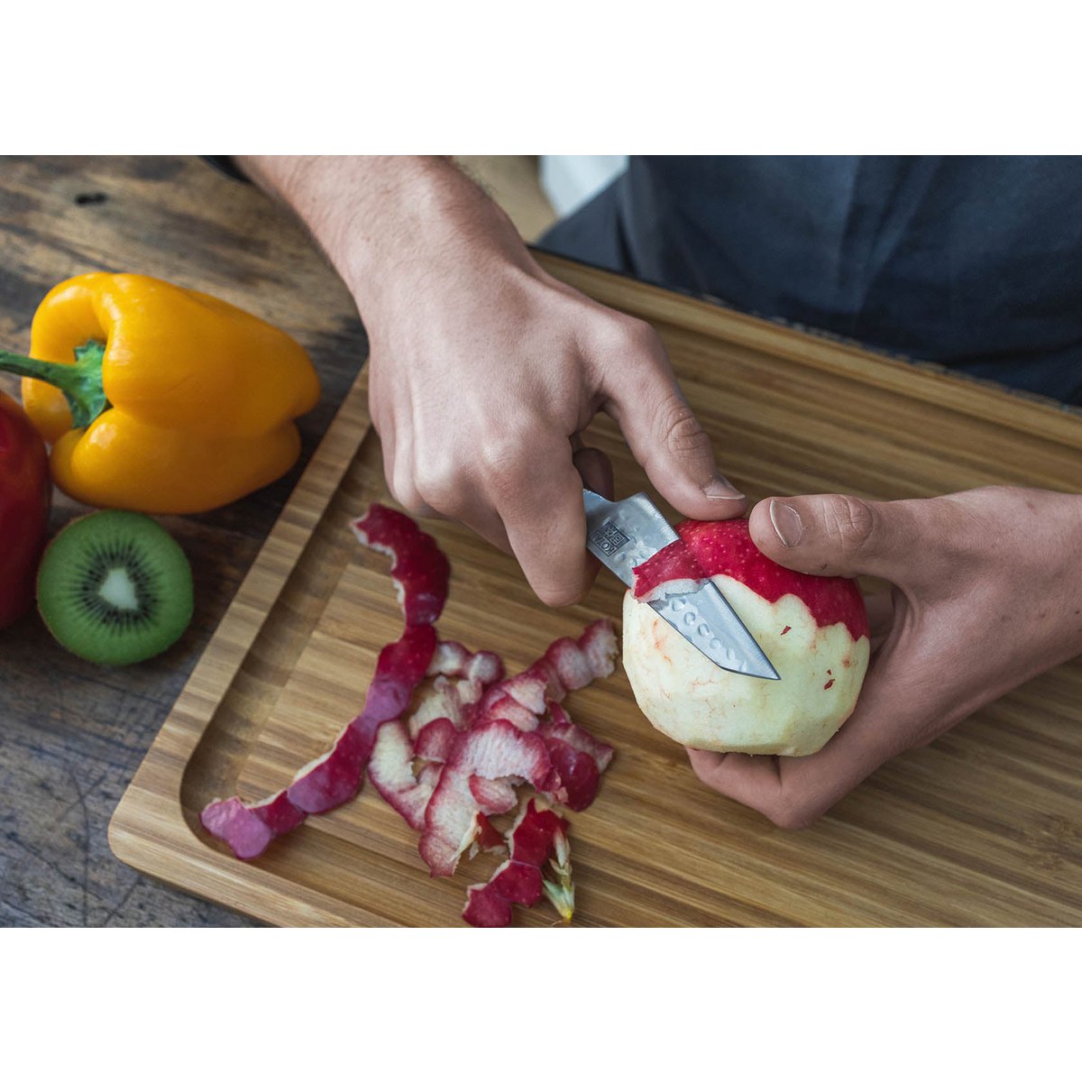 Kotai Bunka Starter Set Deluxe – 2 Messen + Bamboe Snijplank - Geleverd in een Luxe bamboe geschenkverpakking