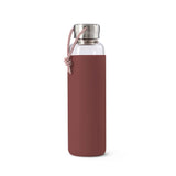 Black+Blum Glas Waterfles 0,6 L - Bordeaux Rood - 100 % Lekvrij, Elegantie & Duurzaamheid