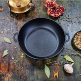 Maysternya Gietijzeren Barbecuepan met handvaten - Ø 20 x 4 cm