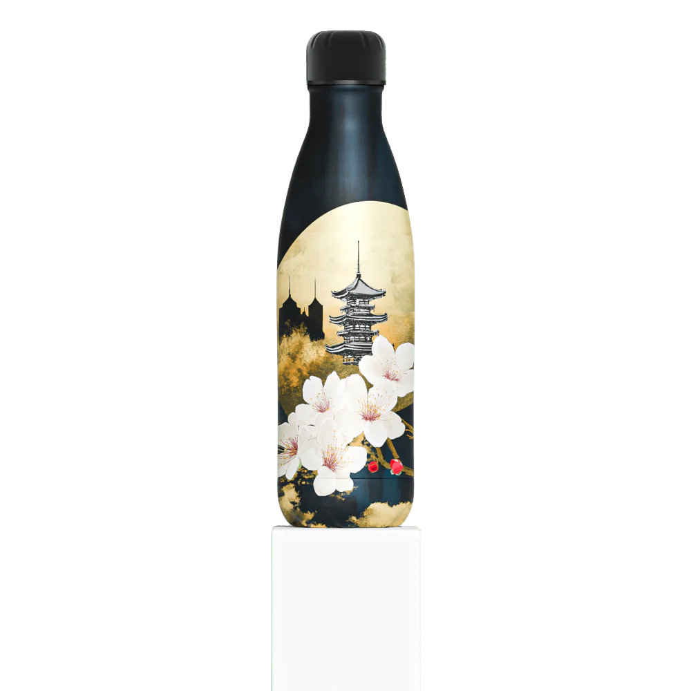 IZY Drinkfles - Golden Blossom | Duurzame Thermofles 500ML - Magical Japan