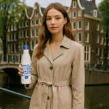 IZY Drinkfles - Plateel | Luxe Thermofles 500ML - Heinen Delfts Blauw Collectie