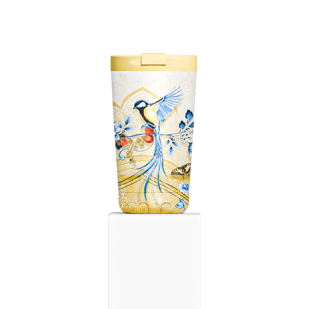 IZY Thermomok - Saffron Gold - 350ML Design Koffiebeker To Go - Modern Mastery Collectie