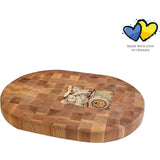 Maysternya Ovale Massief Hakblok - 44 x 32 x 4.5 cm