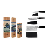Kotai The Asian Set – 3 Messen: Schilmesje, Santoku & Hakmes - Geleverd in een Luxe bamboe geschenkverpakking