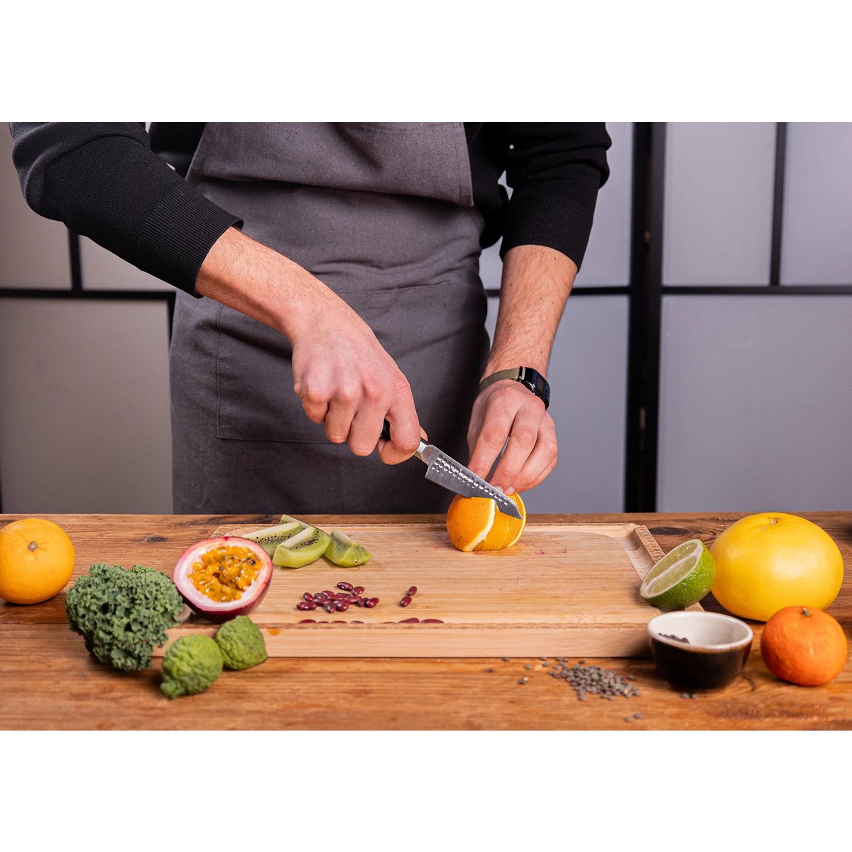 Kotai Kiritsuke Mes 90 mm – Japans Bunka Schilmes - Geleverd in een Luxe bamboe geschenkverpakking