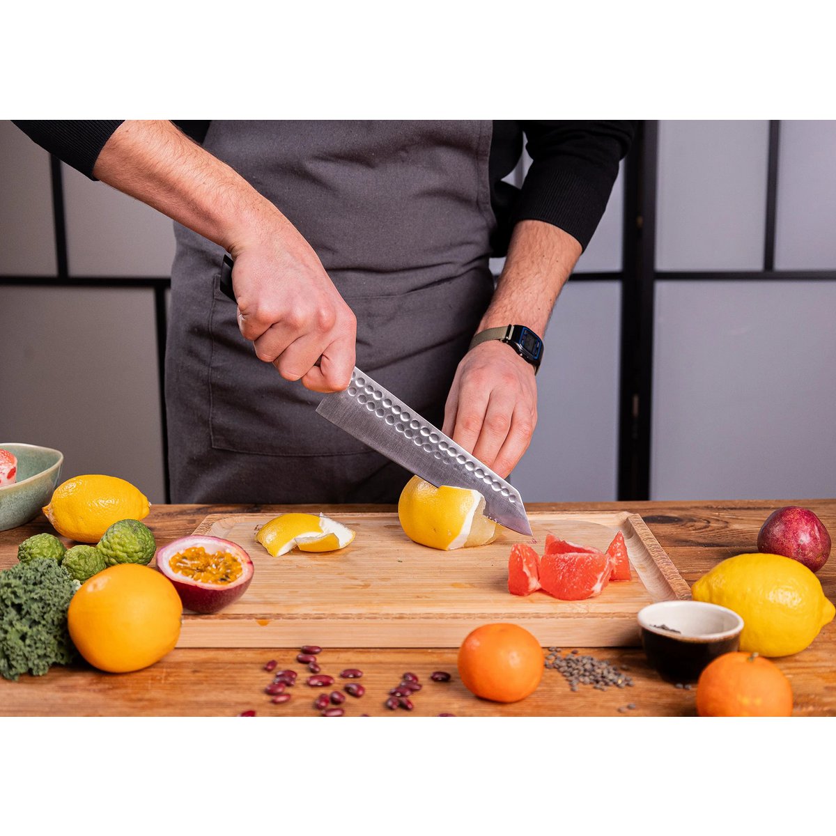 Kotai Bunka Complete Set Deluxe – 4 Messen + Messenzak & Aanzetstaal - Geleverd in een Luxe bamboe geschenkverpakking