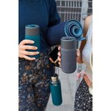 Black+Blum Reisbeker Glas 0,34 L - Blauw - Lekvrij, Smaakneutraal & Duurzaam