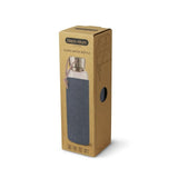 Black+Blum Glas Waterfles 0,6 L - Grijs - 100 % Lekvrij, Elegantie & Duurzaamheid