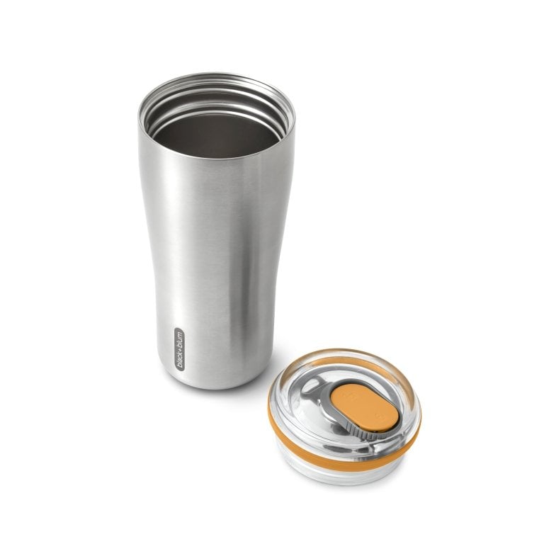 Black+Blum Thermo Reisbeker 0.6 Liter Oranje - Vak & lekvrij, warm & koud In één