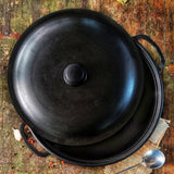 Maysternya Gietijzeren Wokpan met deksel - 4 Liter